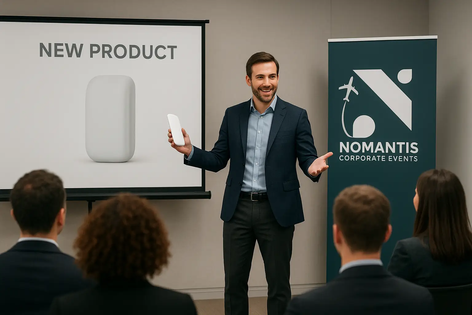 Equipo Nomantis coordinando un evento corporativo